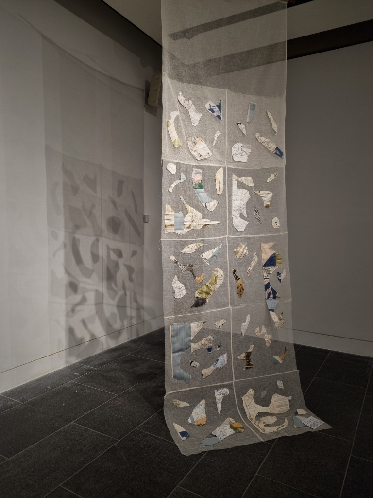 ‘An inventory of loss (ongoing)’, 2024 - (mixed media stitched onto scrim)